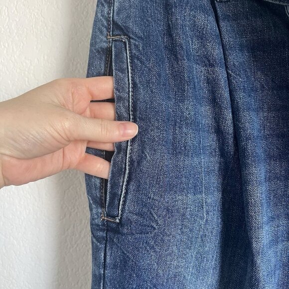 DL1961 26 Waist Susie High Rise Tapered Paperbag Jeans Raw Hem - Picture 5 of 10